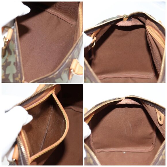 LOUIS VUITTON Monogram Graffiti Speedy 30 Bag Green Khaki - Picture 15 of 16